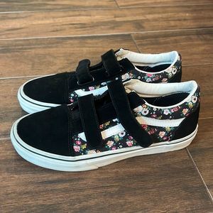 Like new floral vans sneakers